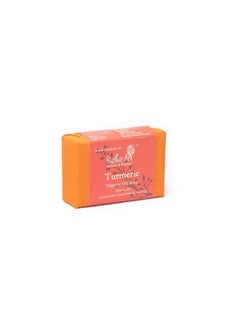 Rustic Art Organic Soap ; Pack Of 2 * 100 Gm (Turmeric)  - Image 4