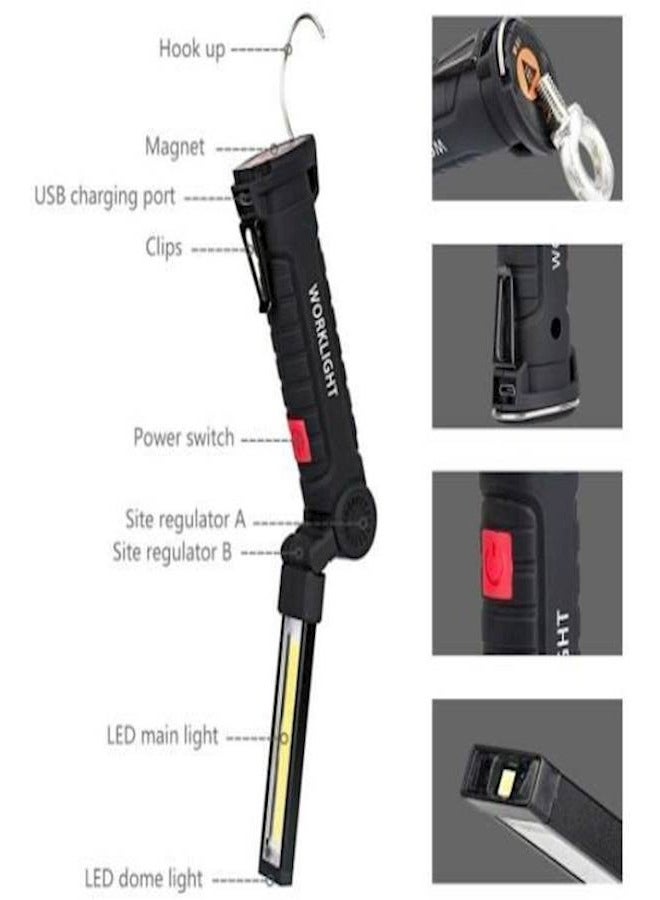 Loquat Rechargeable Portable 5 Mode Cob Work Lights For Car Repair - Image 4
