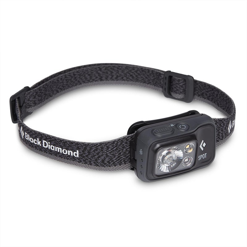 BLACK DIAMOND Spot 400 Headlamp | 400 Lumens Brightness, Dimmable | Waterproof & Durable | 3X AAA Battery Operated (Included) | Graphite - Image 1