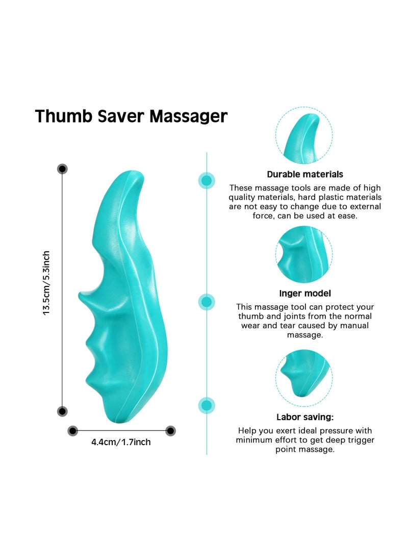 SYOSI 2 PCS Thumb Massage Saver, Deep Tissue Massage Tool Point Massager Set Handheld Pressure Point Massager Therapeutic Massage Aid Acupressure Point Stimulator Stress Reduction Tool for Gentle Point  - Image 4