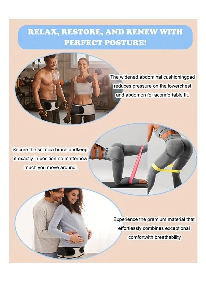 General Pelvic belt Special pelvic belt for postpartum abdominal belt women's crotch artifact compression belt help tighten the waist  - Image 2