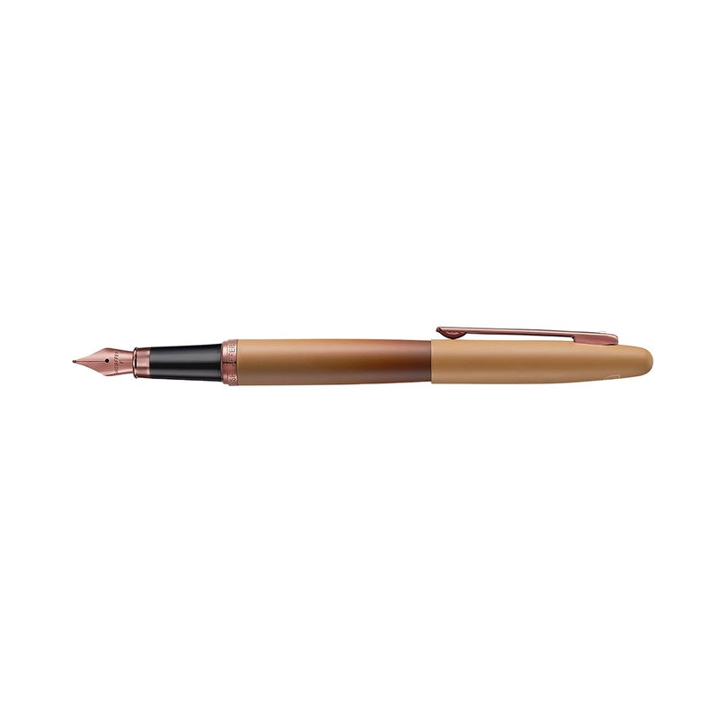 SHEAFFER قلم حبر VFM 9428 | إصدار القهوة بني مطفي مع تفاصيل PVD فاخرة | رأس رفيع | قلم متميز - Image 4