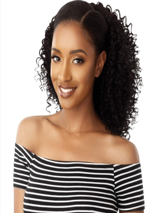 Outre Big Beautiful Hair Drawstring Ponytail 3B BOUNCY CURLS 18" (1) - Image 1