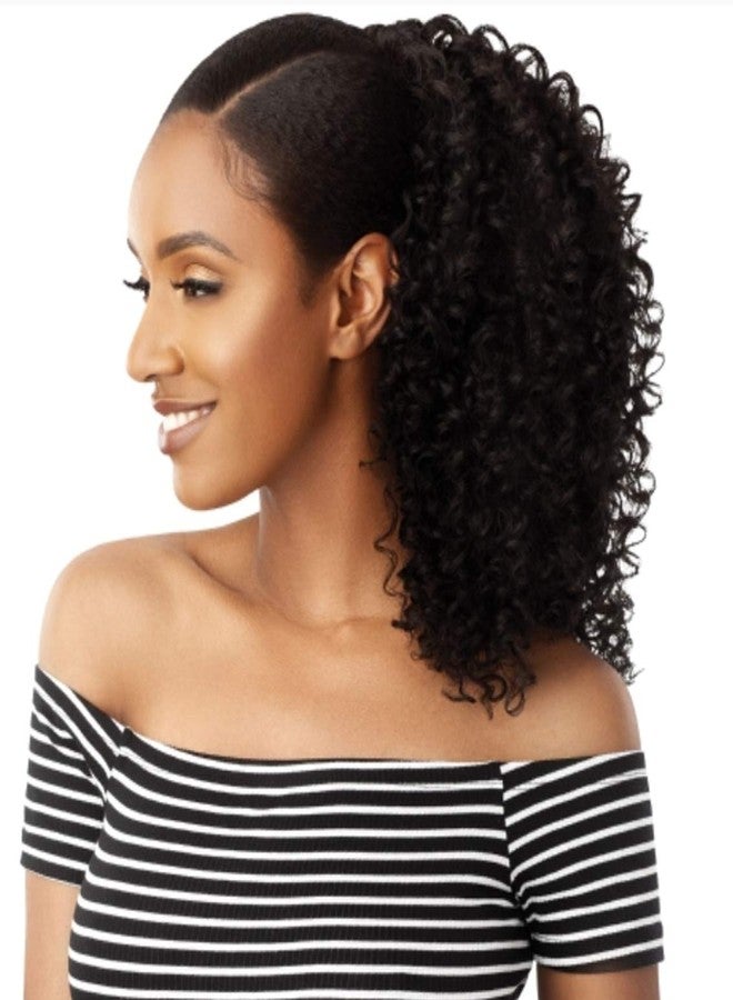 Outre Big Beautiful Hair Drawstring Ponytail 3B BOUNCY CURLS 18" (1) - Image 2