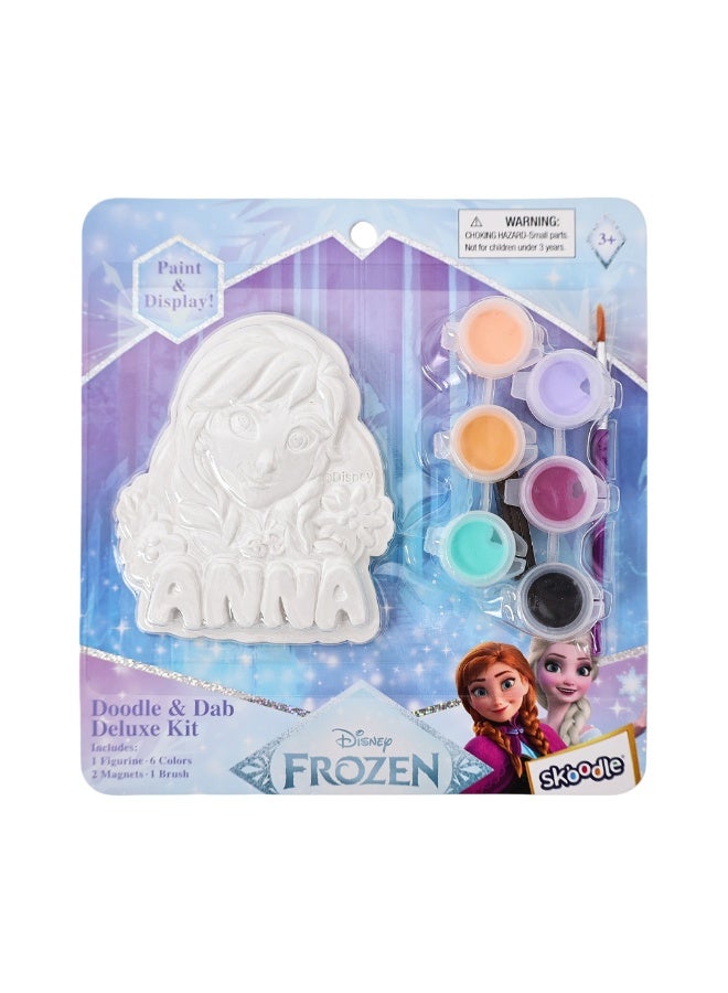 Disney Frozen Anna Doodle & Dab Deluxe Kit | Paint & Display | Art & Craft Kit | Age 3+ - Image 1