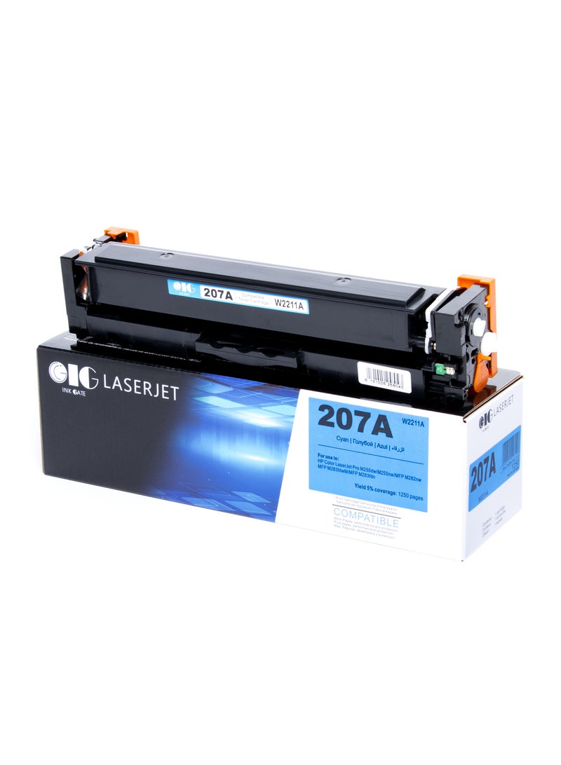 أي جي كارتريدج حبر سماوي متوافق IG – 207A – متوافق مع HP Color LaserJet Pro M255dw، M282nw، M283fdw (حتى 1250 صفحة) - Image 1