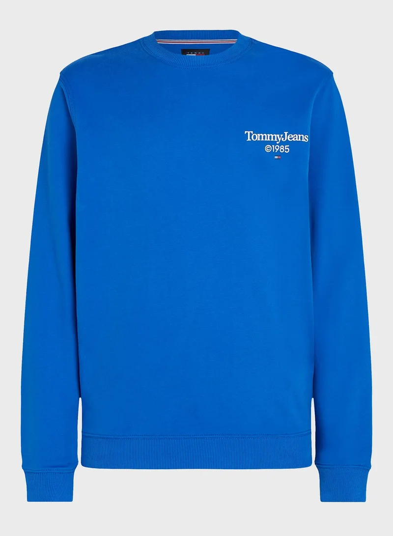 TOMMY JEANS Logo Crew Neck Sweatshirt