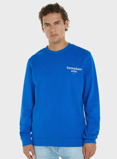 TOMMY JEANS Logo Crew Neck Sweatshirt
