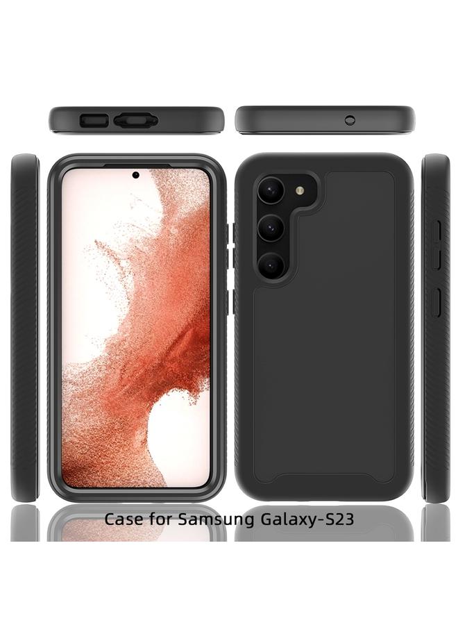 S-TOP Case For Samsung Galaxy S23 5G Two-layer Integrated Transparent TPU + PC + PET Protective Phone Case - Image 5