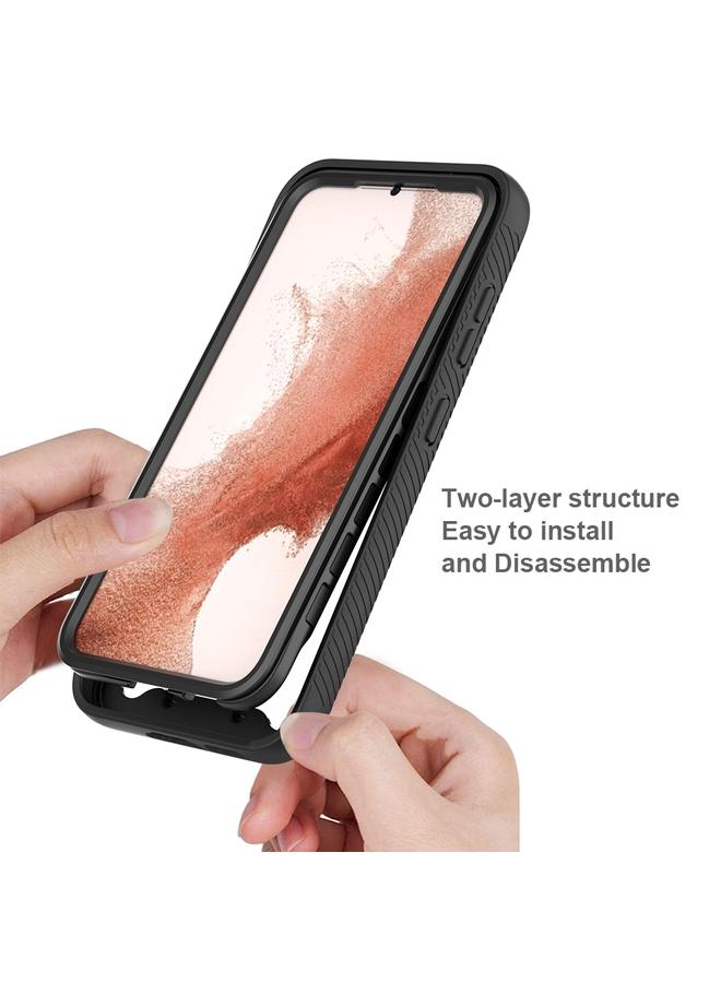 S-TOP Case For Samsung Galaxy S23 5G Two-layer Integrated Transparent TPU + PC + PET Protective Phone Case - Image 4