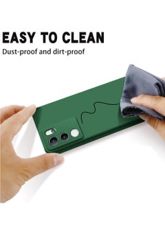 Wtech Soft Liquid Silicone Case Cover For Vivo V30 Lite 5G 2023 Dark Green  - Image 2