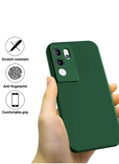 Wtech Soft Liquid Silicone Case Cover For Vivo V30 Lite 5G 2023 Dark Green  - Image 3