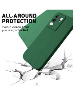 Wtech Soft Liquid Silicone Case Cover For Vivo V30 Lite 5G 2023 Dark Green  - Image 4