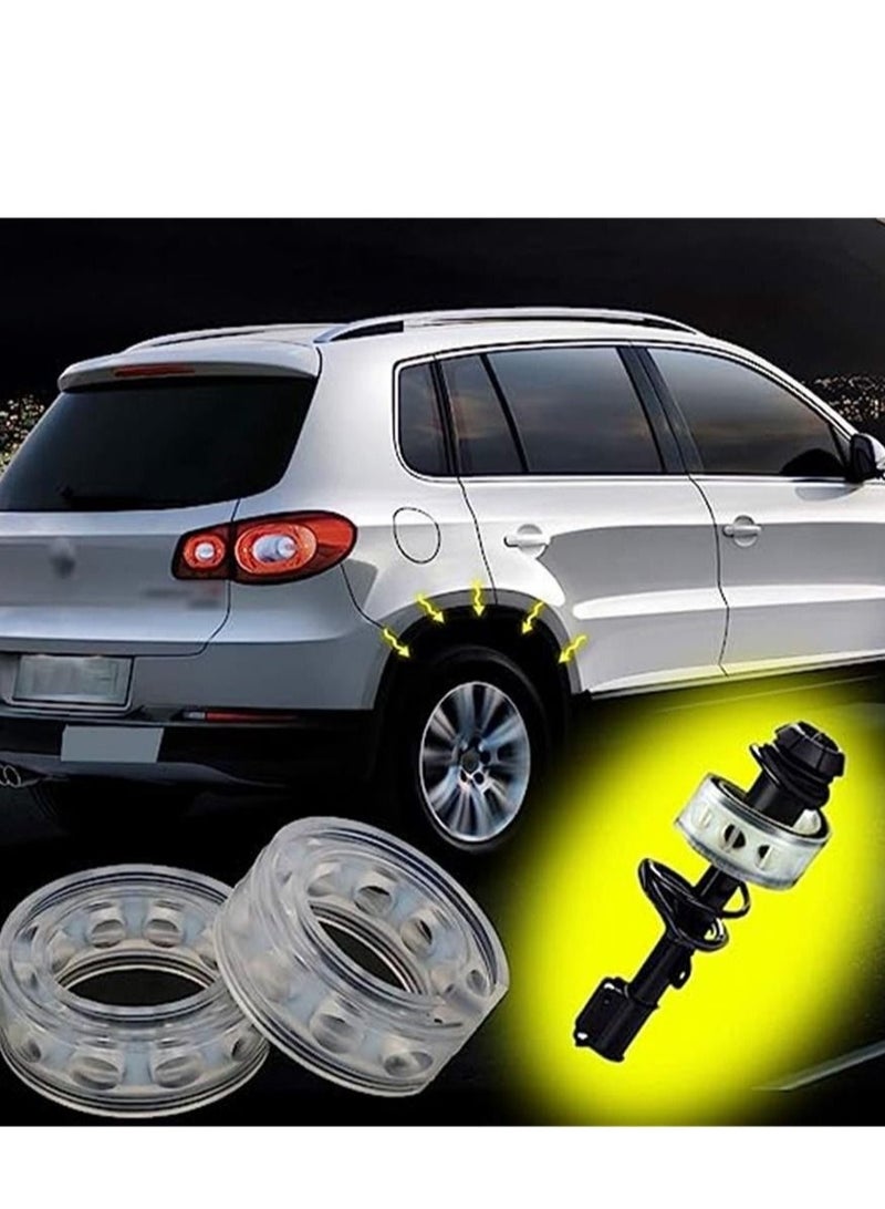 2 Pack Car Shock Absorber, Automotive Suspension Shock Absorber, Universal Car Shock Buffer Power Cushion  Coil Spring Spacer - Image 4