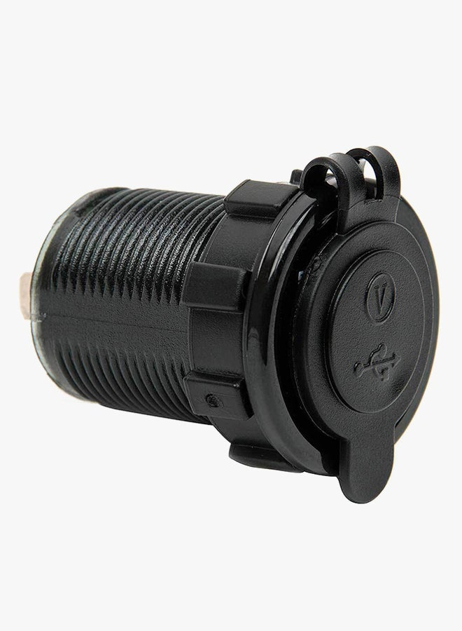 Loquat Dual USB LED Car Charger With Digital Voltmeter Monitor Red - Image 3