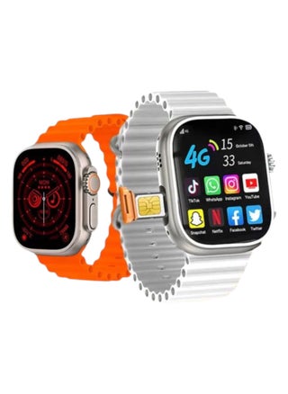 Smart2030 C90 Ultra 4G Smart Watch with SIM Slot, GPS, WiFi, TikTok Support – Orange Strap - pzsku/ZDA2EF972C6A7F58055C9Z/45/1750438728/59972ee8-46ba-4866-adb1-2c35763a4331