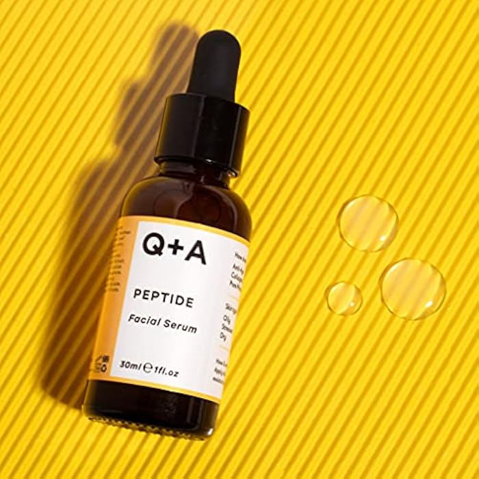 Q+A Peptide Facial Serum (30ml), Natural Anti Ageing Face Serum with Hyaluronic Acid, Pure Peptide, Magnesium, Fragrance Free Skincare, Hydrates and Plumps the Skin for a Youthful Glow - Image 3