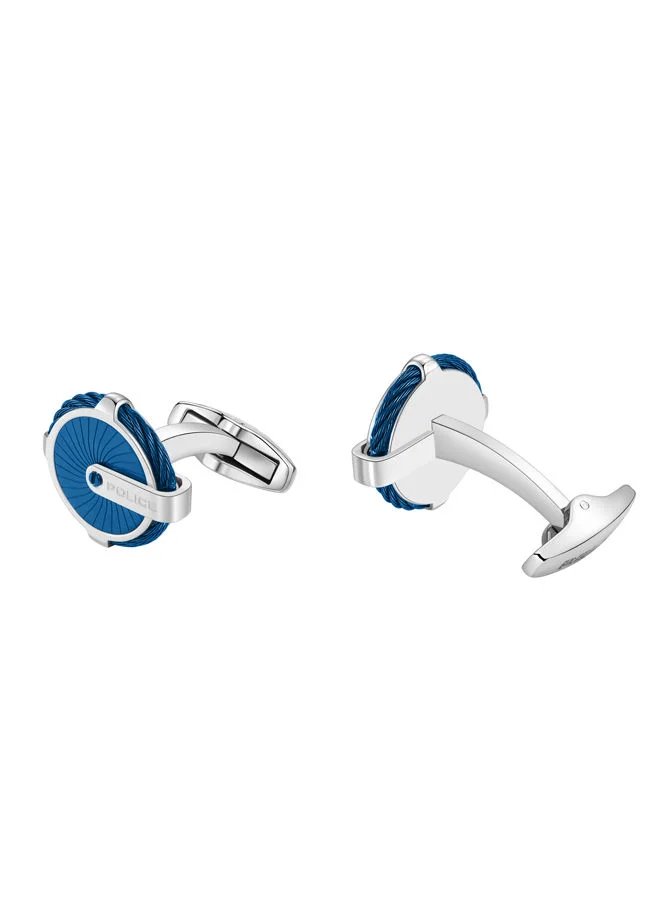 بوليس Techie Cufflink For Men Stainless Steel With Blue CablePEAGC0004801