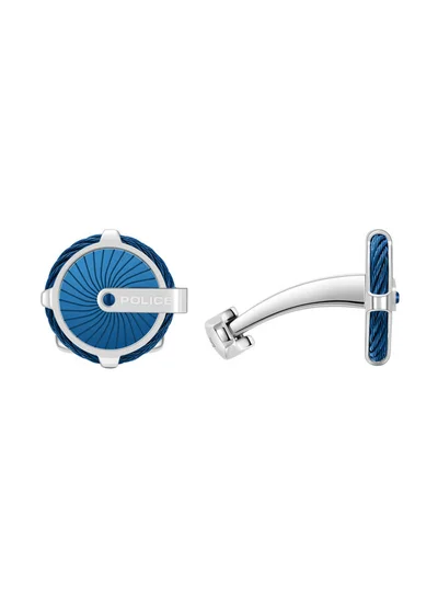 بوليس Techie Cufflink For Men Stainless Steel With Blue CablePEAGC0004801