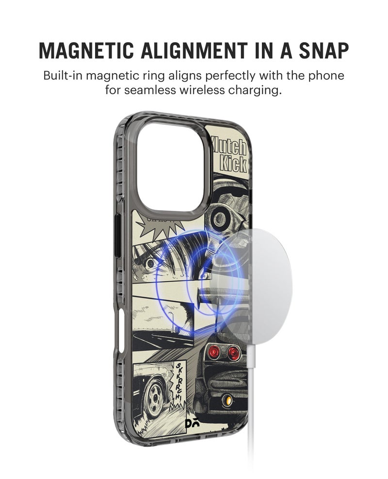 DailyObjects Case for iPhone 16 Pro Max Compatible with Mag-Safe Wireless Charging, Stride 2.0 K3 The Drift Saga Slim Shockproof Back Cover with Inner Magnetic Ring - Image 4
