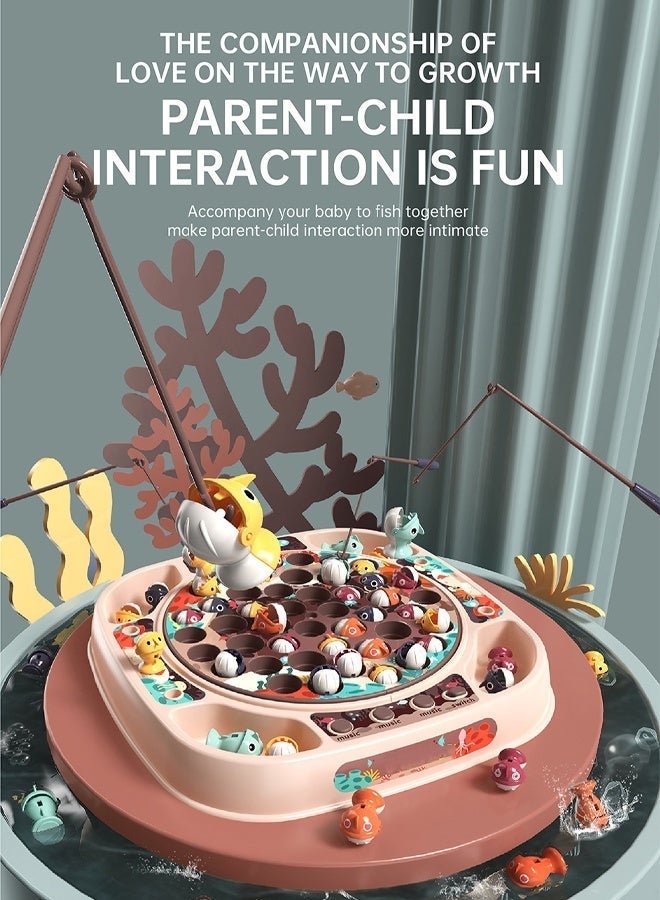 Magnetic fishing toy With lights and music Fishing competition game Educational toys for young children Educational toys Parent-child interaction - Image 5