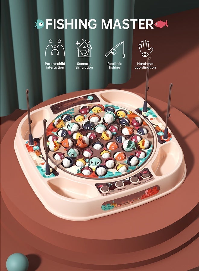 Magnetic fishing toy With lights and music Fishing competition game Educational toys for young children Educational toys Parent-child interaction - Image 4