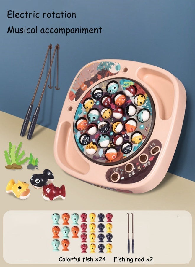 Magnetic fishing toy With lights and music Fishing competition game Educational toys for young children Educational toys Parent-child interaction - Image 3