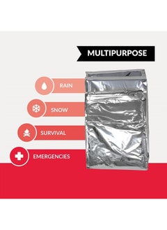 Ever Ready First Aid Mylar Rescue Blanket, Large Silver Thermal Sheet for Emergency and Survival, 54” x 84” – 20 Count  - Image 4