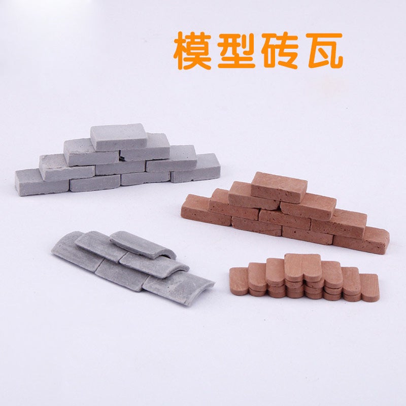 Brick Model Children'S Handmade Diy Sand Table Simulation Building Small House Mini Brick Micro Landscape Building Block Toy - Image 1