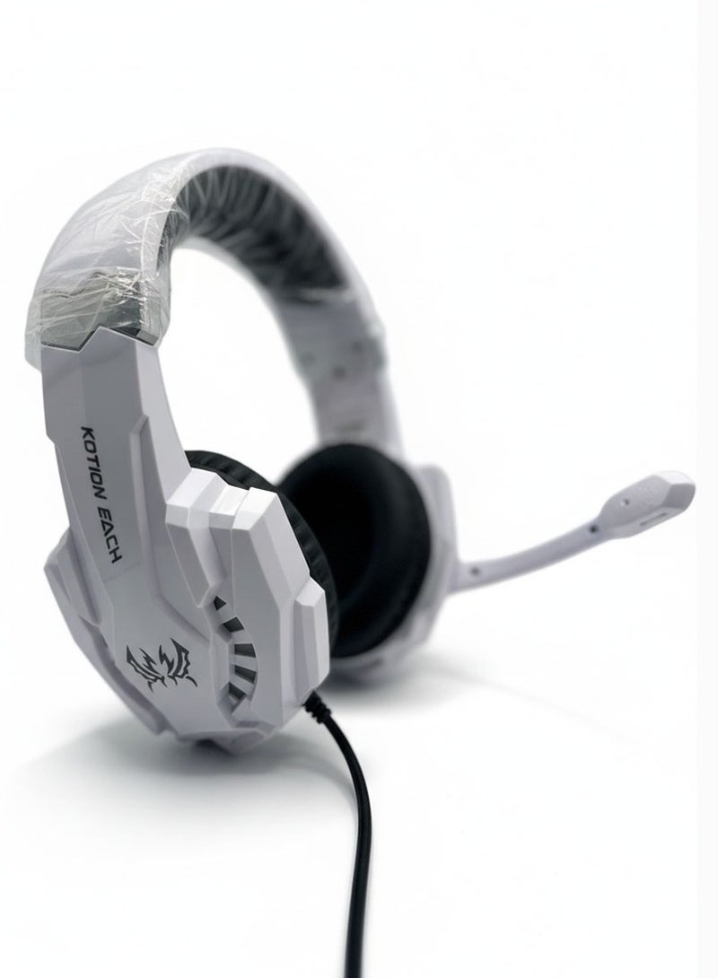 كوشن إيتش سماعة رأس سلكية G9000 Pro 3.5mm ستيريو للألعاب مع ميكروفون وضوء LED لجهاز PS4/Xbox One/PC/لابتوب/هاتف - Image 1