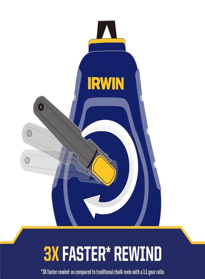 إيروين بكرة طباشير STRAIT-LINE COMPACT من IRWIN Tools، بطول 30 قدمًا (IWHT48440) - Image 5