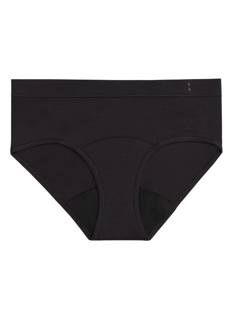 Thinx for All Women's Briefs Period Underwear, Super Absorbency, Black SIZE-M