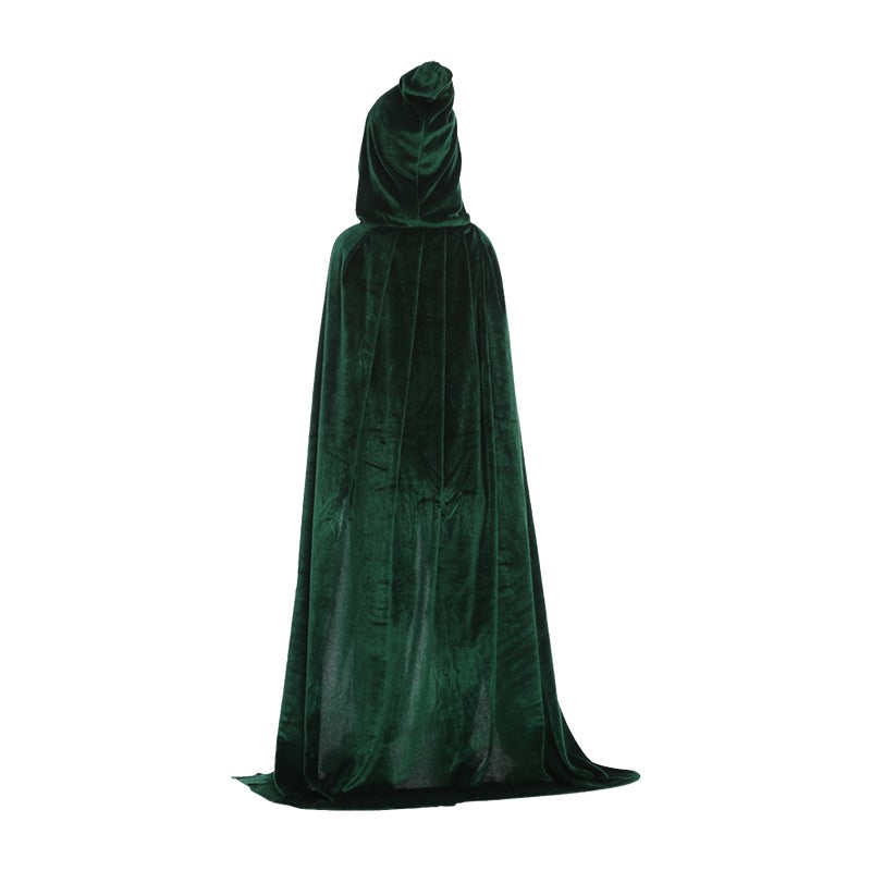 Halloween Hooded Cloak Velvet Cape Unisex Kids Children Long Cloak Fancy Dress Role Cosplay Costumes Outwear Halloween Party Prop - Image 1
