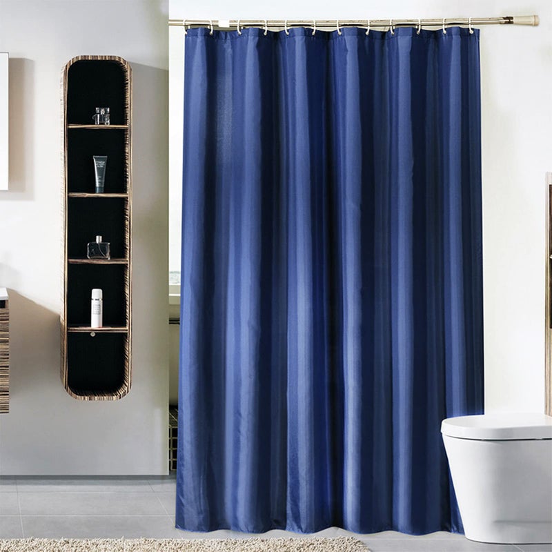 DEARARTBath Dark Blue Shower Curtain Liner for Bathroom 60W 72H inch Cloth Shower Curtains with Grommet Hooks Water Resistant Waterproof Washable Easy Care