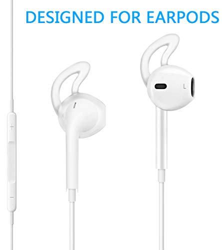 Lunies Earpods Covers Anti-Slip Silicone Soft Sport Earbud Tips for iPhone 6S/6 Plus/5S/5C/5 Earbuds Comfortable 4 Pairs Clear - Image 2