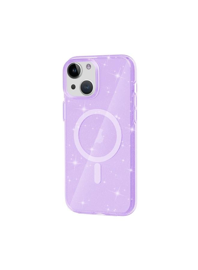 اس-توب جراب هاتف مغناطيسي MagSafe بتصميم Terminator بتصميم مسحوق لامع لهاتف iPhone 15 Plus - Image 4