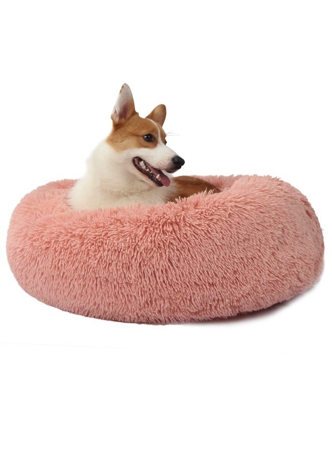 nononfish Dog Beds for Medium Dogs Washable 30 Inches Pink Dog Bean Bag Bed Girl Dog beds for Medium Dogs Fits up to 45 lbs Pets Beds for Medium Dog. - Image 1