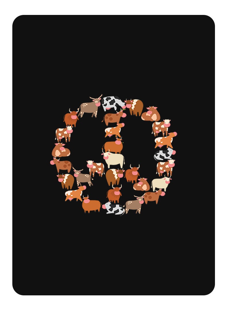 Theodor Protective Flip Case For Apple iPad 10.2 With Trifold Stand Auto Wake Sleep Shockproof Cover Cows copy - Image 1