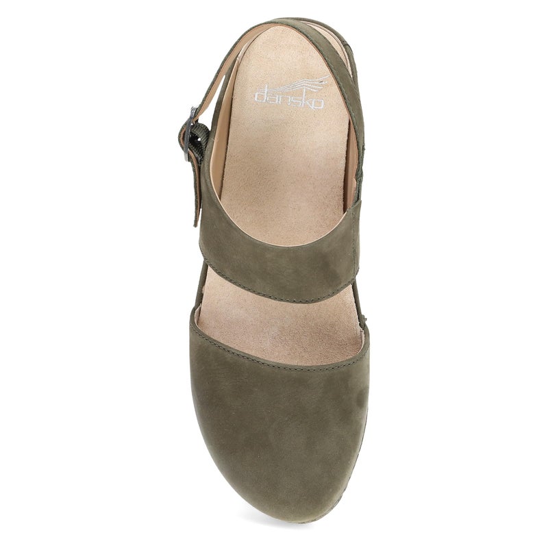 Dansko Lucia Closed-Toe Sandals for Women - Linings from Recycled Materials and Leather for Breathability- Lightweight Rubber Outsole for Long-Lasting Wear Ivy 8.5-9 M US - Image 4