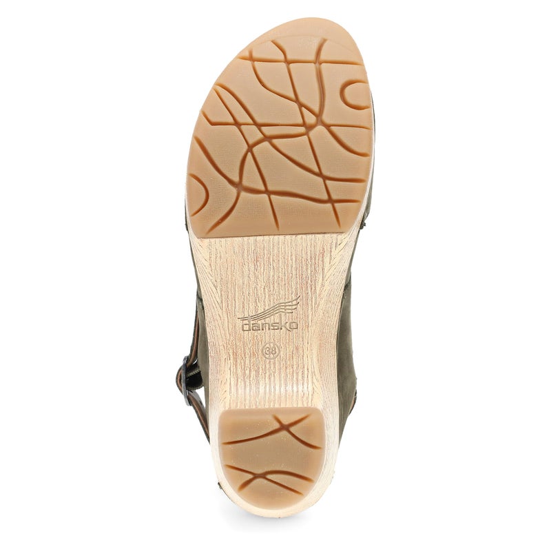 Dansko Lucia Closed-Toe Sandals for Women - Linings from Recycled Materials and Leather for Breathability- Lightweight Rubber Outsole for Long-Lasting Wear Ivy 8.5-9 M US - Image 5