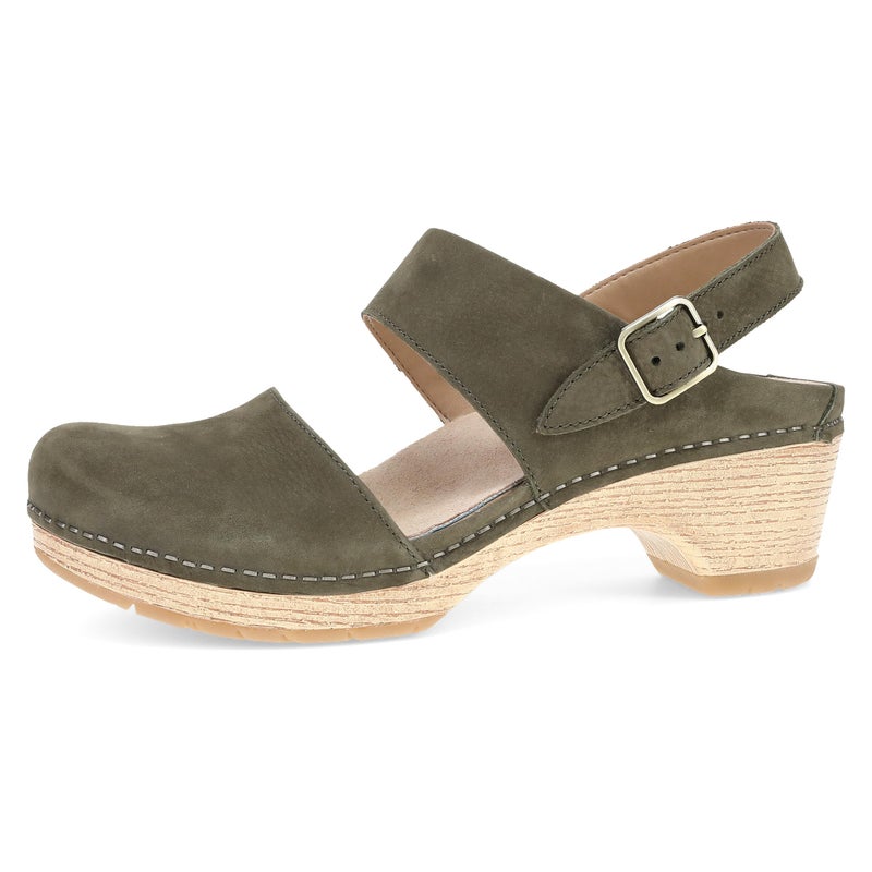 Dansko Lucia Closed-Toe Sandals for Women - Linings from Recycled Materials and Leather for Breathability- Lightweight Rubber Outsole for Long-Lasting Wear Ivy 8.5-9 M US - Image 1