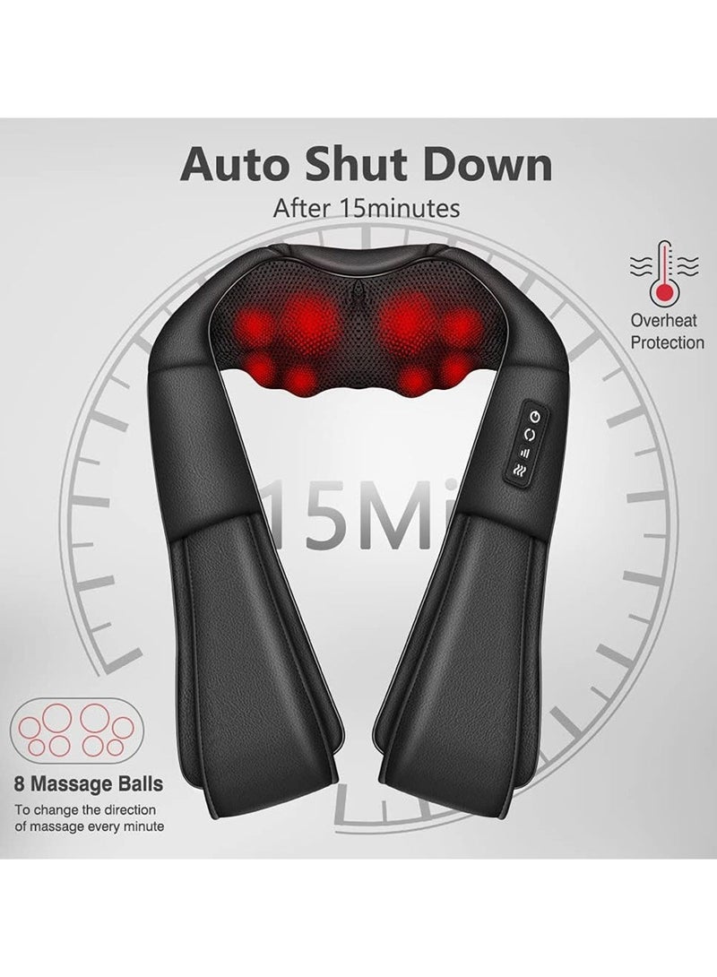 EzzySo Neck Massager With Heat Shiatsu Massager For Neck Back Shoulder Foot And Leg Deep Kneading Massage Pillow Helps To Relax Muscles At Home Office And Car - Image 3