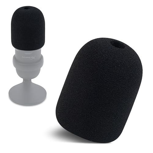Sound Addicted Foam Windscreen Compatible with HyperX SoloCast – Pop Filter Cover for Clearer Sound, Noise Reduction & Dust Protection - Image 1