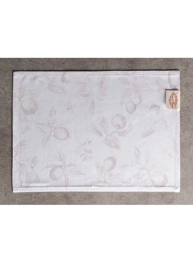 ميزون دي هيرمين مفارش مزخرفة من القطن بنسبة 100% مفارش قماشية قابلة للغسل في المنزل وحفلات الزفاف والمطاعم والبوفيهات والحفلات والتخييم ليمونسيلو للربيع والصيف (مجموعة من 4) - Image 3