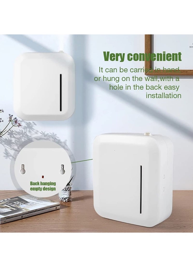 Arabest - Square Essential Oil Diffuser, 150ml Capacity Intelligent Aromatherapy Diffuser, Bluetooth APP Controlled Aromatherapy Diffuser, 10 Segment Timer, Hangable and Desktop,White - Image 1