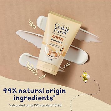 Childs Farm OatDerma Face Cream Moisturiser Fragrance Free Hydration Sensitive Skin Emollient Soothe Baby Kids 50ml - Image 5