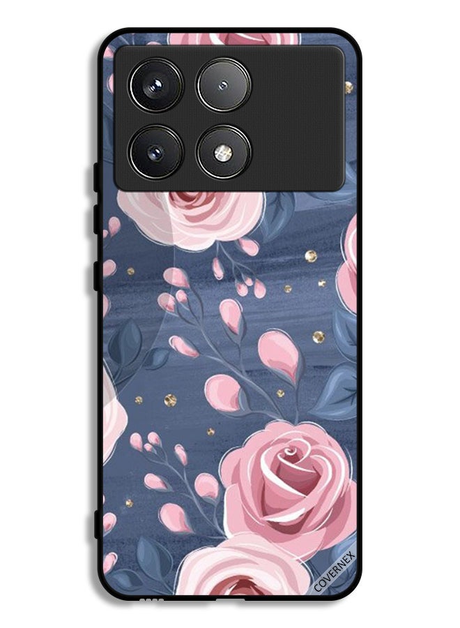 Covernex Xiaomi Redmi K70 Protective Case Cover Roses & Leaves Pattern - Image 1