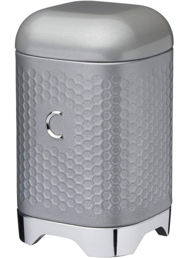 KitchenCraft Lovello Shadow Grey, Coffee Canister, 11X11X22Cm, Gift Tagged - Image 1