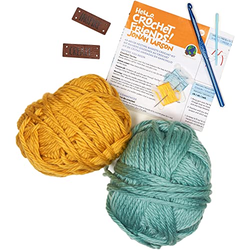 Boye Jonah's Hands Nesting Baskets Beginners Crochet Kit for Kids and Adults, Makes 2 Projects, Multicolor 7 Piece, Small - Image 3