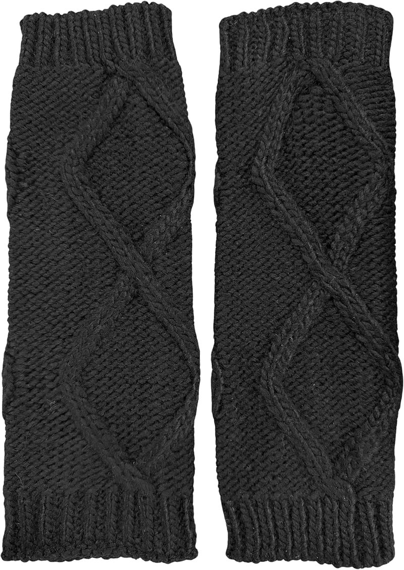 N'Ice Caps Girls Leg Warmers Cable Knit Kids Warm Comfortable Pink - Image 1